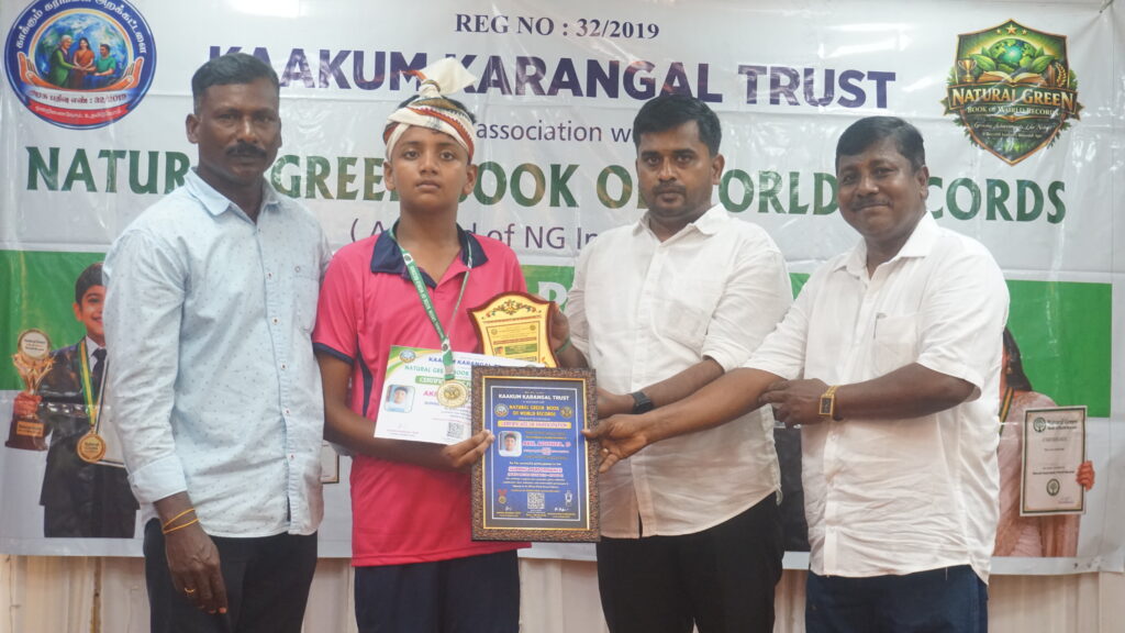 AKIL ADITHYA. D – 1,597 SKIPS IN 10 MINUTES 08 SECONDS